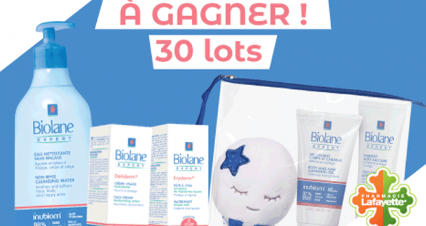 30 lots de 3 produits de soins Biolane Expert