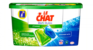 Boite de 30 capsules de Lessive détachant et éclat Le Chat à 2€