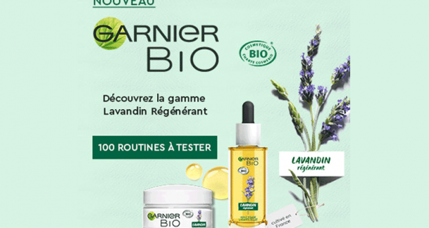 Testez le Duo de soins visage Lavandin régénérant de Garnier Bio