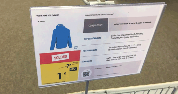 Veste imperméable pour enfant au prix de 1€ - Cambrai