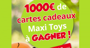 10 chèques cadeau Maxitoys de 100 euros