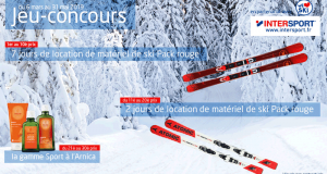 10 lots de 7 jours de location de matériel de ski Intersport