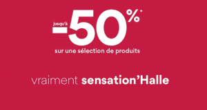 -50% de réduction sur une Large sélection d’articles La Halle