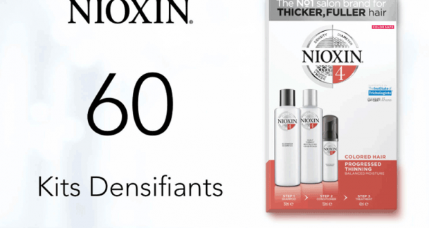 60 Kits densifiants de Nioxin à tester