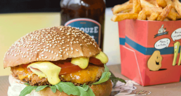 Burger offert pour l'ouverture du restaurant Les Burgers de Papa