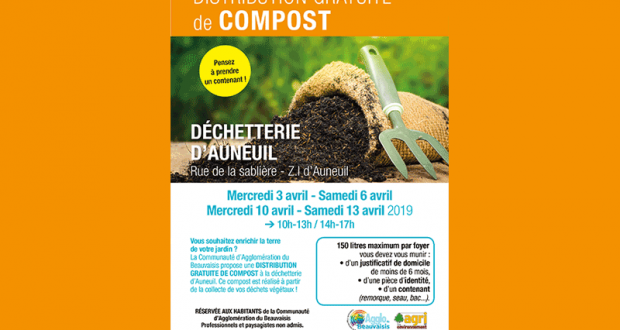 Distribution gratuite de compost à Auneuil