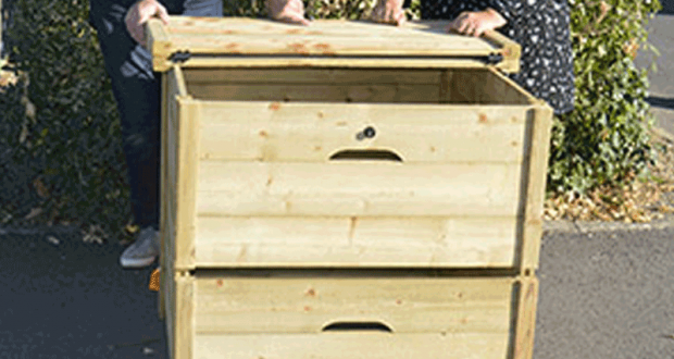 Distribution gratuite de kits de compostage en bois