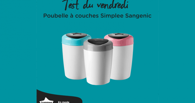 Poubelle à couches Simplee Sangenic Tommee Tippee
