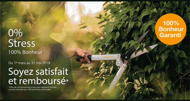 Sélection de Produits Fiskars Jardinage 100% remboursés