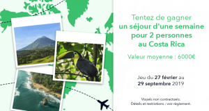 Voyage d'une semaine pour 2 personnes au Costa Rica