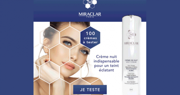 100 Crèmes de Nuit de Miraclar à tester