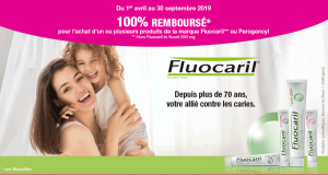 100% remboursé sur votre Dentifrice Fluocaril ou Parogencyl