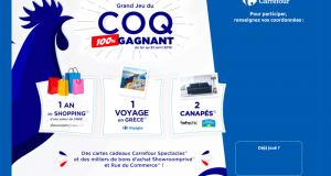 200 000 lots à Gagner - Grand jeu du Coq Gagnant