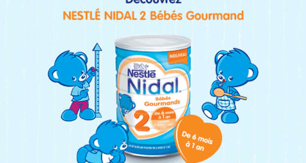 2000 Boites de Nidal 2 Bébés Gourmands de Nestlé offertes