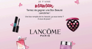 21 boxs de produits Lancôme offertes