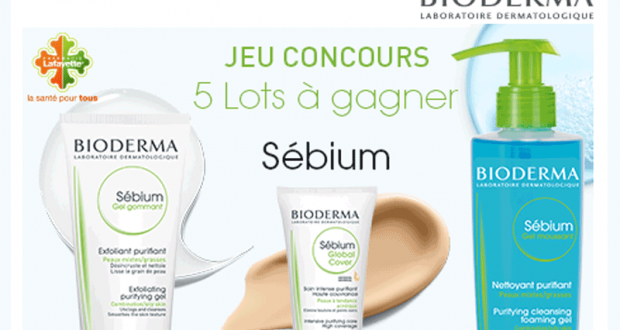 5 Lots de 3 produits Bioderma Sébium