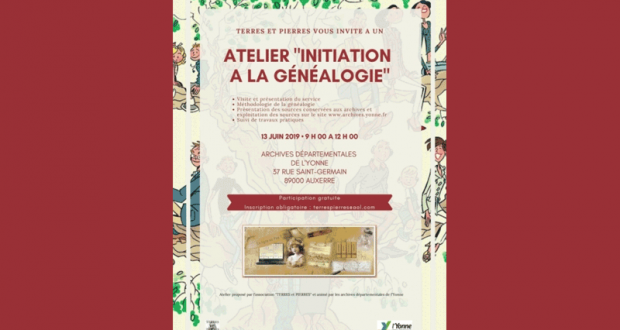 Atelier gratuit d'initiation à la généalogie aux Archives de l'Yonne