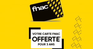 Carte Fnac 3 Ans gratuite en Magasin