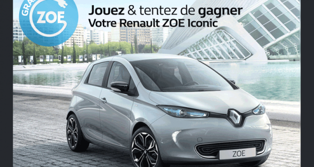 Gagnez une voiture modèle Renault ZOE