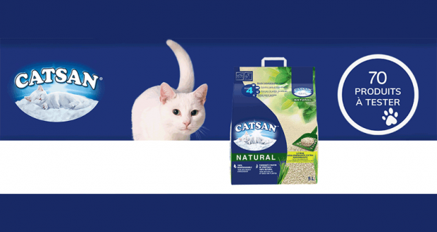 Litière agglomérante pour chat CATSAN NATURAL