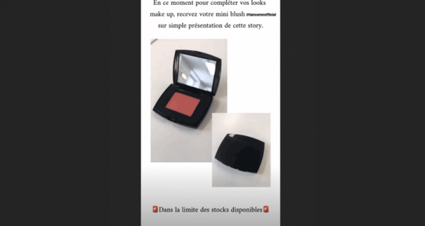 Mini Blush Lancôme offert en Magasin Marionnaud