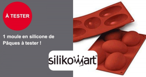 Moule en forme de demi-oeufs de la marque Silikomart