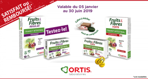 Ortis Fruits & Fibres 100% Remboursé