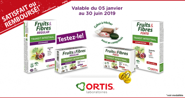 Ortis Fruits & Fibres 100% Remboursé