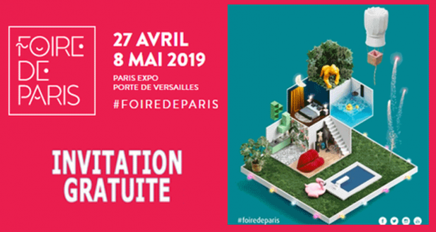 Téléchargez vos invitations gratuites pour Foire de Paris