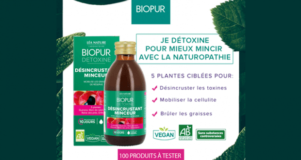 Testez le Cocktail Détox Désincrustant Minceur Detoxine de Biopur