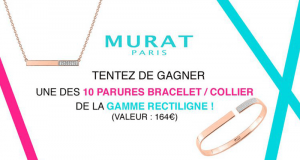 10 parures bracelet collier de la gamme Rectiligne