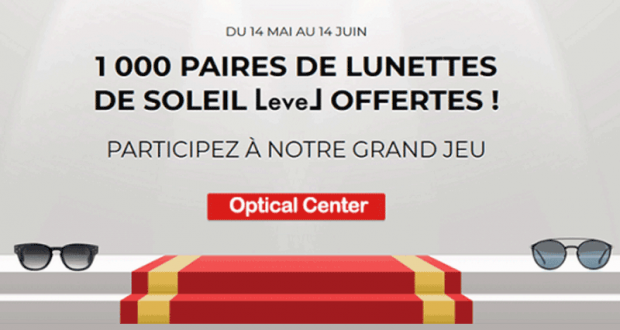 1000 paires de lunettes de soleil Level offertes