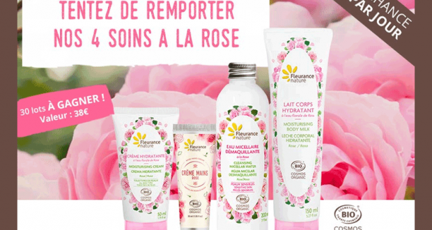 30 lots de 4 Soins à la rose Fleurance Nature offerts