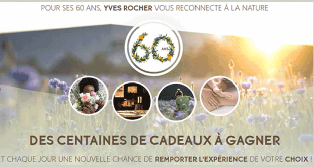 50 coffrets de soins Yves Rocher offerts
