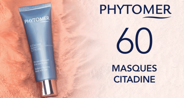 60 Masques CITADINE de Phytomer à tester