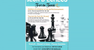 Atelier gratuit d'initiation et de perfectionnement aux Jeux d'échecs
