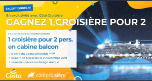 Croisière inauguration Costa Croisière pour 2 personnes