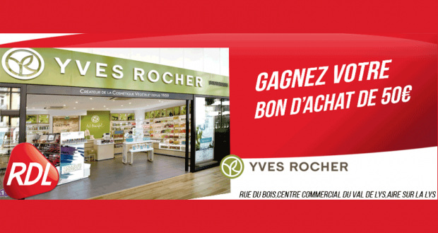 Gagnez votre bon d'achat chez Yves rocher