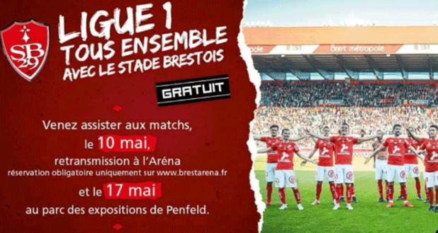 Retransmission du match Brest Niort Gratuite à l'Arena de Brest