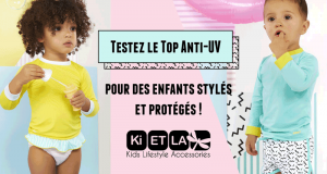 Testez le T-Shirt Pop anti-UV de KI ET LA et son bas de maillot