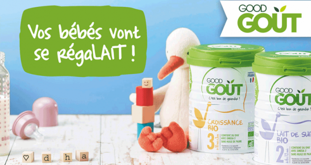 Testez les laits infantiles de GOOD GOUT