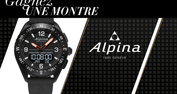 Une montre Alpina Watches AlpinerX offerte