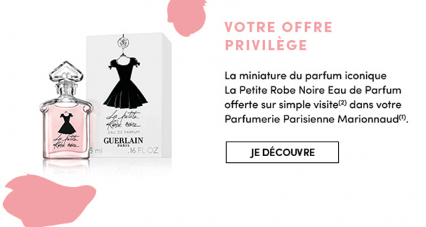 Échantillons gratuits Eau de parfum La petite robe noire Guerlain