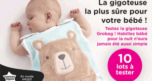 10 gigoteuses Grobag Bennie l'Ourson de THE GRO COMPANY à tester