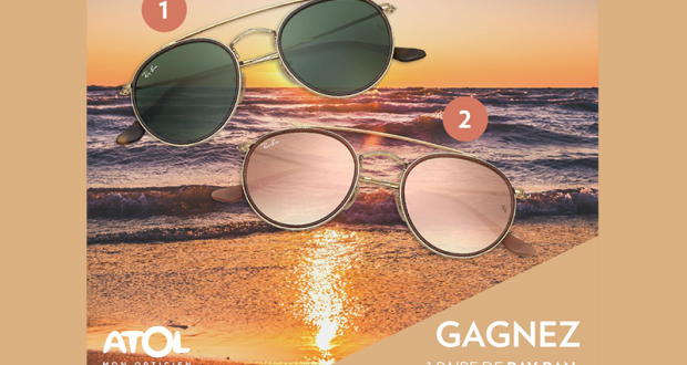 2 paires de solaires RAY-BAN