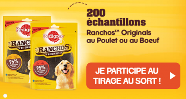 200 échantillons de Ranchos Originals offerts