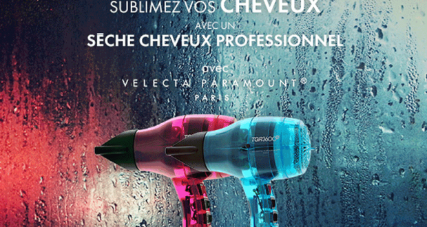 25 sèche-cheveux Velecta Paramount offerts