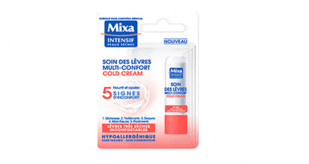 30 Soins Lèvres Multi-Confort Cold Cream Mixa à tester