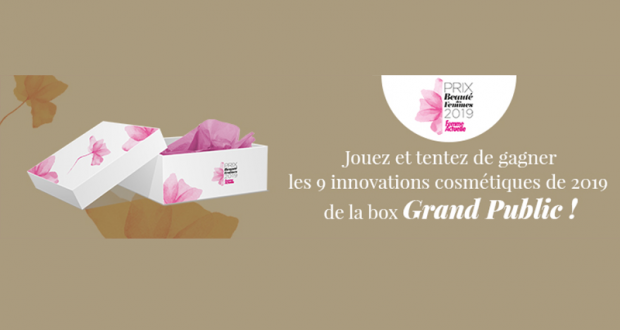 Box Grand Public comprenant des soins cosmétiques et du maquillage