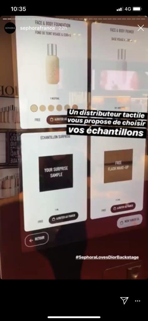 Échantillons gratuits Dior Backstage chez Sephora